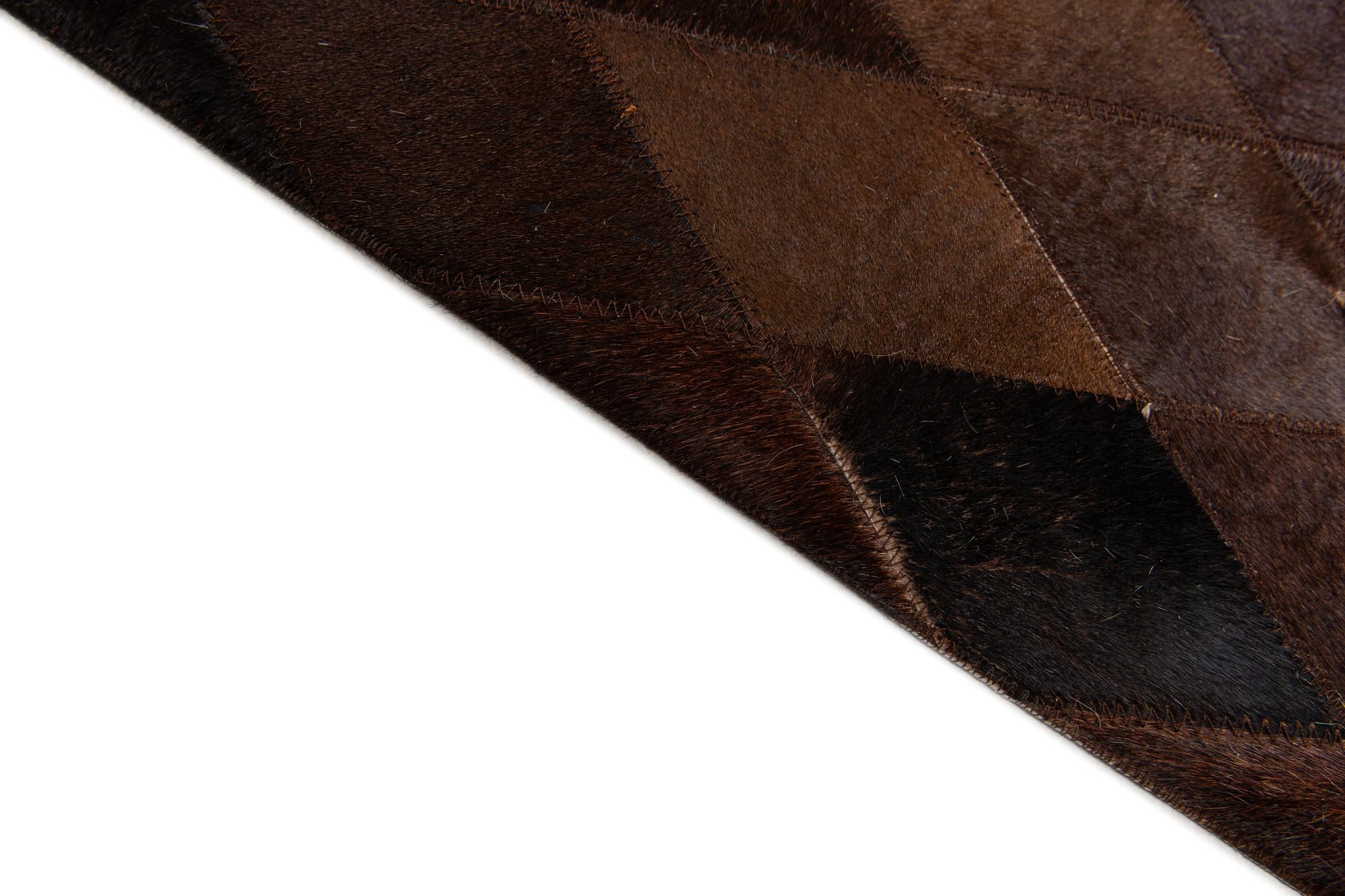 8' 1 x 10' 2 Cowhide Stocks Rug