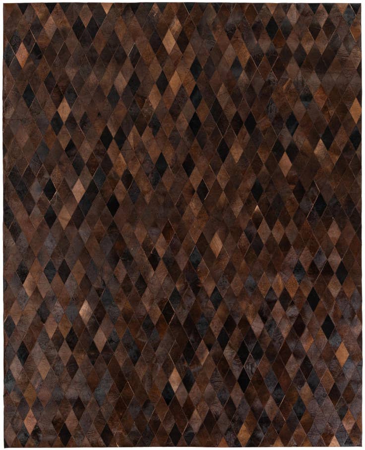 Detail image of 8' 1 x 10' 2 Cowhide Stocks Rug