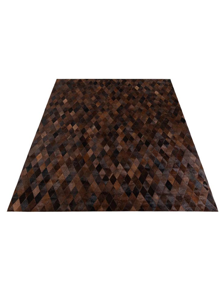 Detail image of 8' 1 x 10' 1 Cowhide Stocks Rug