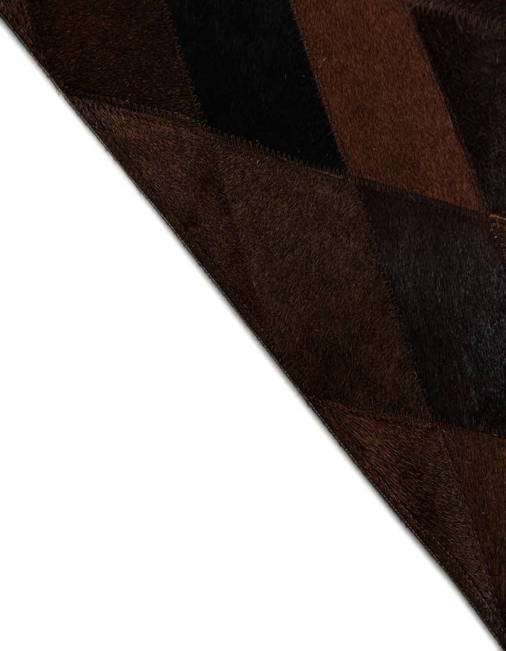 Detail image of 8' 1 x 10' 1 Cowhide Stocks Rug
