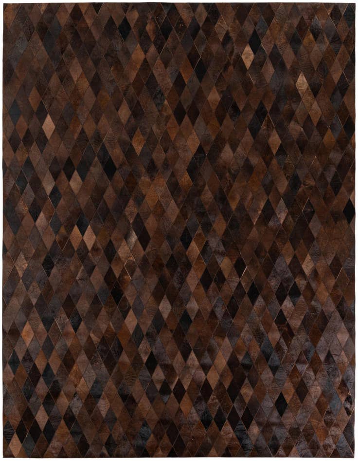Detail image of 8' 1 x 10' 1 Cowhide Stocks Rug