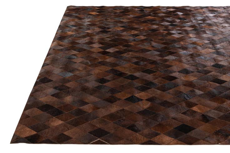 Detail image of 8' 1 x 10' 1 Cowhide Stocks Rug