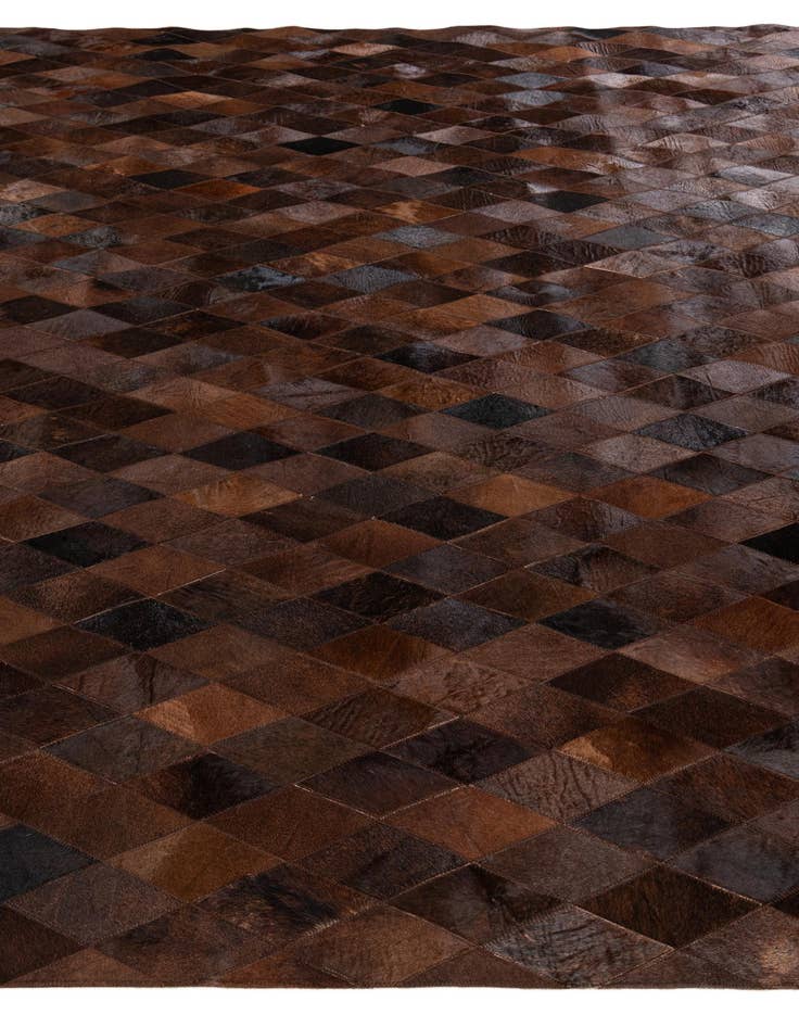 Detail image of 8' 1 x 10' 1 Cowhide Stocks Rug