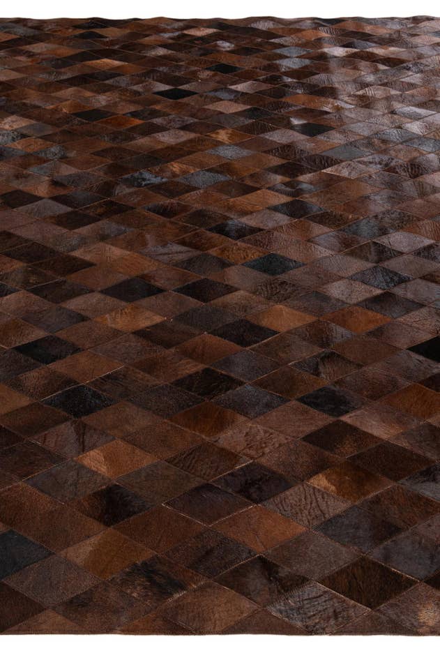 Detail image of 8' 1 x 10' 1 Cowhide Stocks Rug