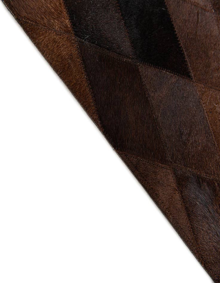 Detail image of 8' 1 x 10' 1 Cowhide Stocks Rug