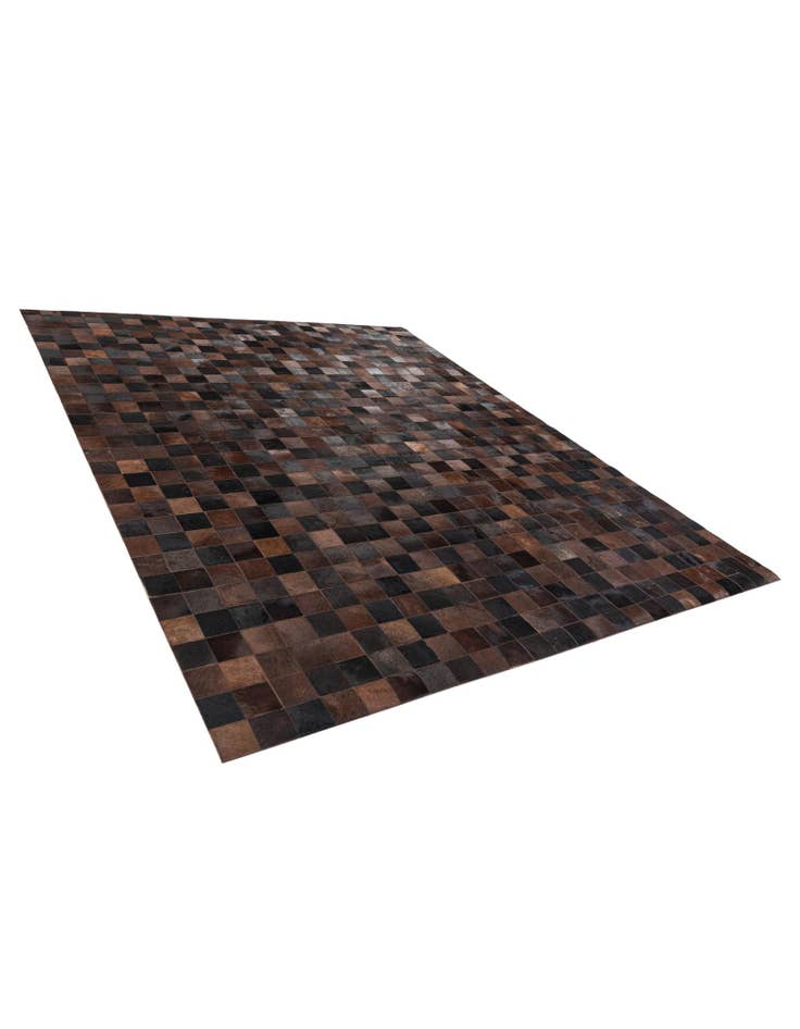 Detail image of 8' 1 x 10' 1 Cowhide Stocks Rug