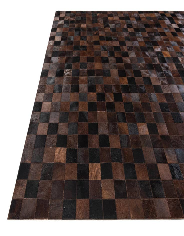 Detail image of 8' 1 x 10' 1 Cowhide Stocks Rug