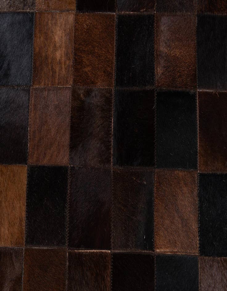 Detail image of 8' 1 x 10' 1 Cowhide Stocks Rug