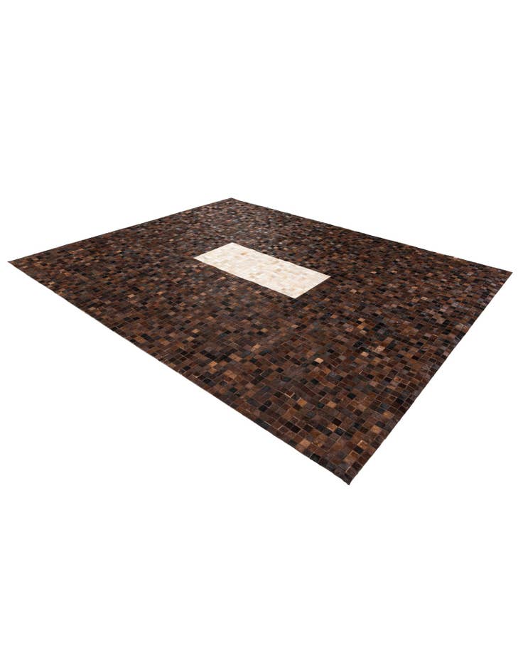 Detail image of 8' 1 x 9' 11 Cowhide Stocks Rug