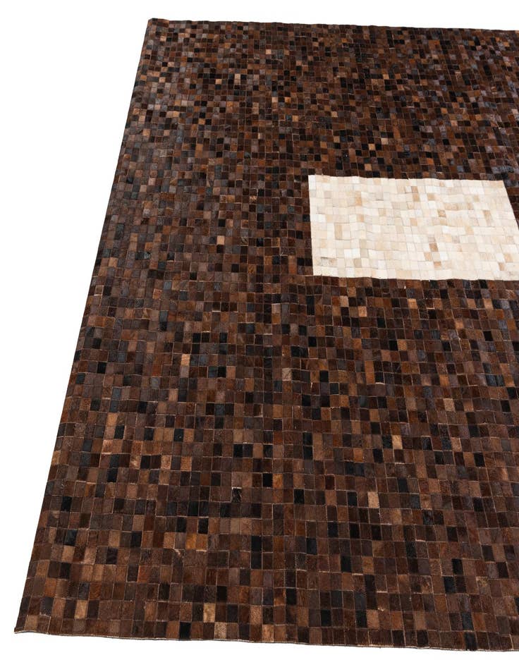Detail image of 8' 1 x 9' 11 Cowhide Stocks Rug