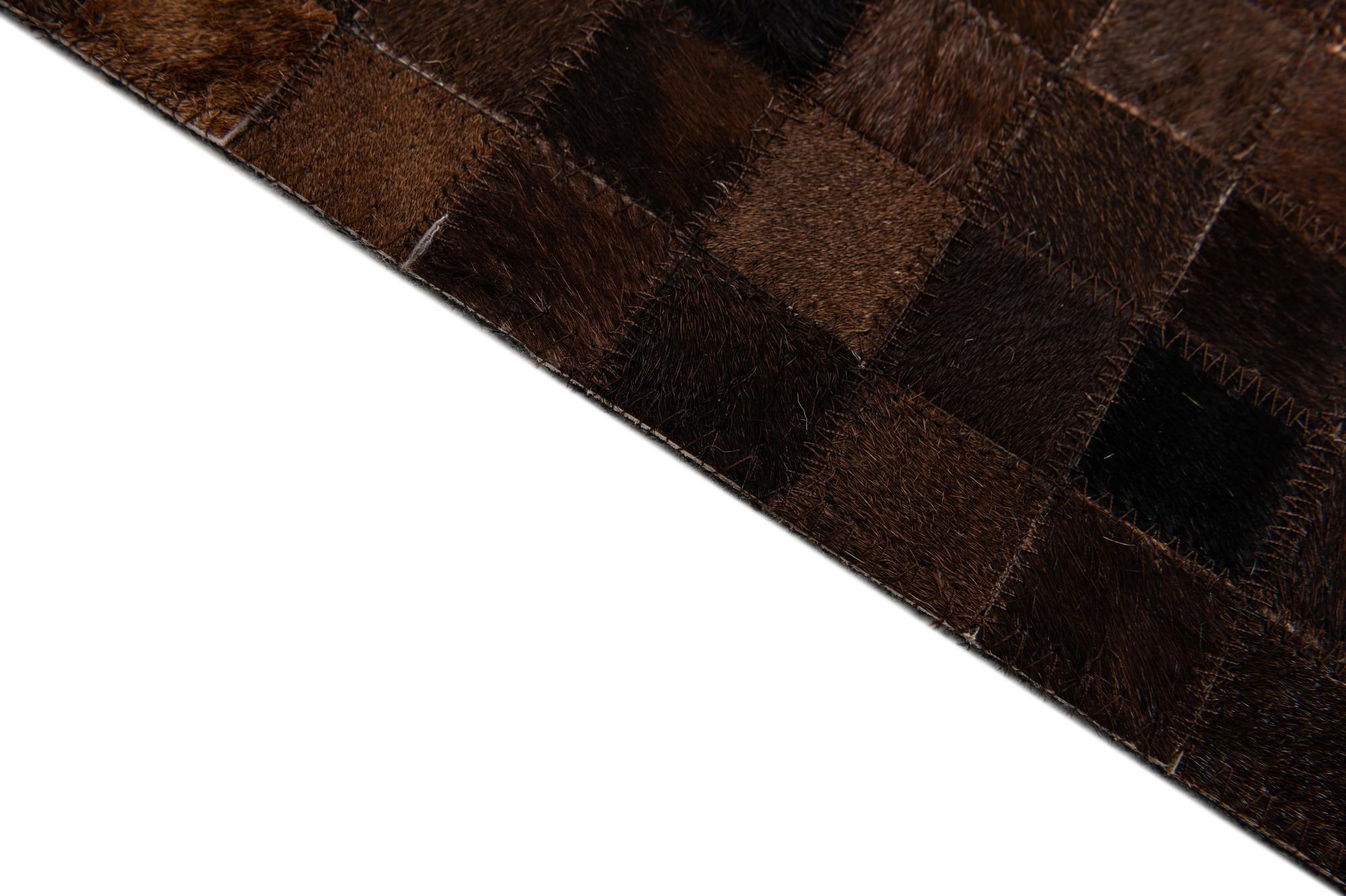 8' 1 x 9' 11 Cowhide Stocks Rug