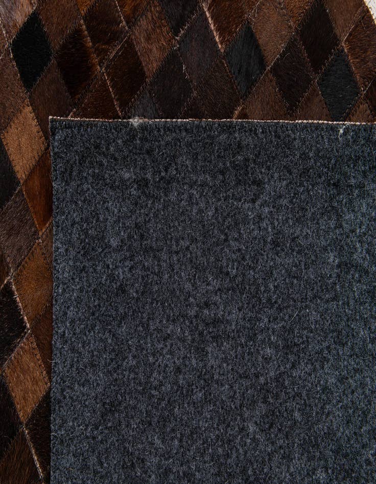 Detail image of 8' 1 x 9' 11 Cowhide Stocks Rug