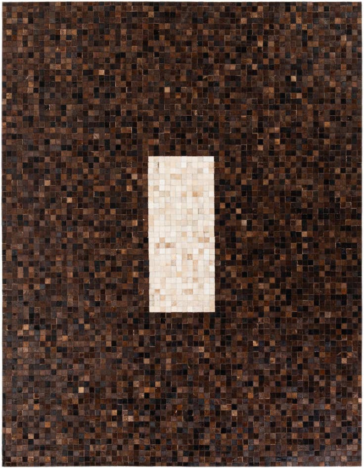 Detail image of 8' 1 x 9' 11 Cowhide Stocks Rug