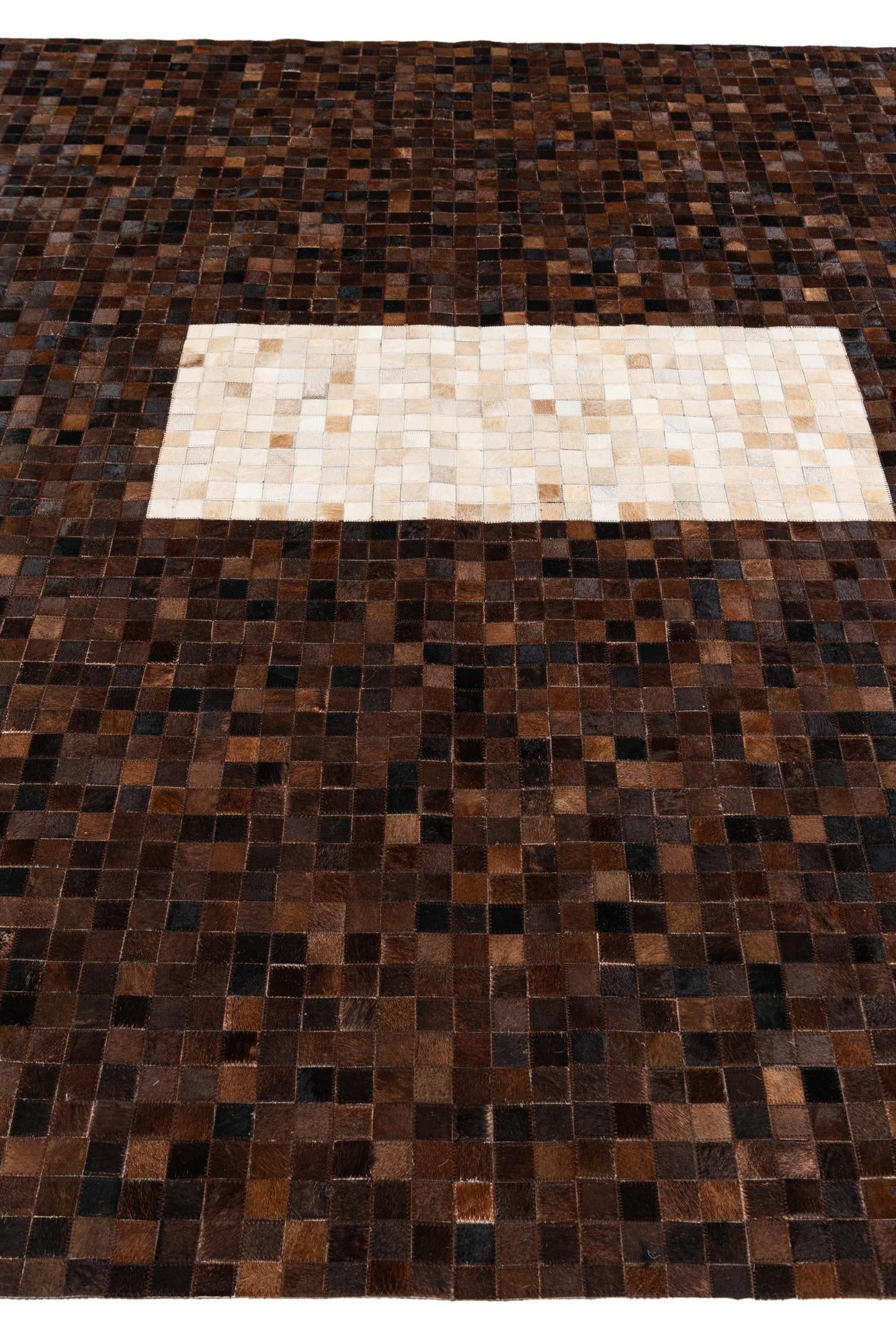 8' 1 x 10' Cowhide Stocks Rug
