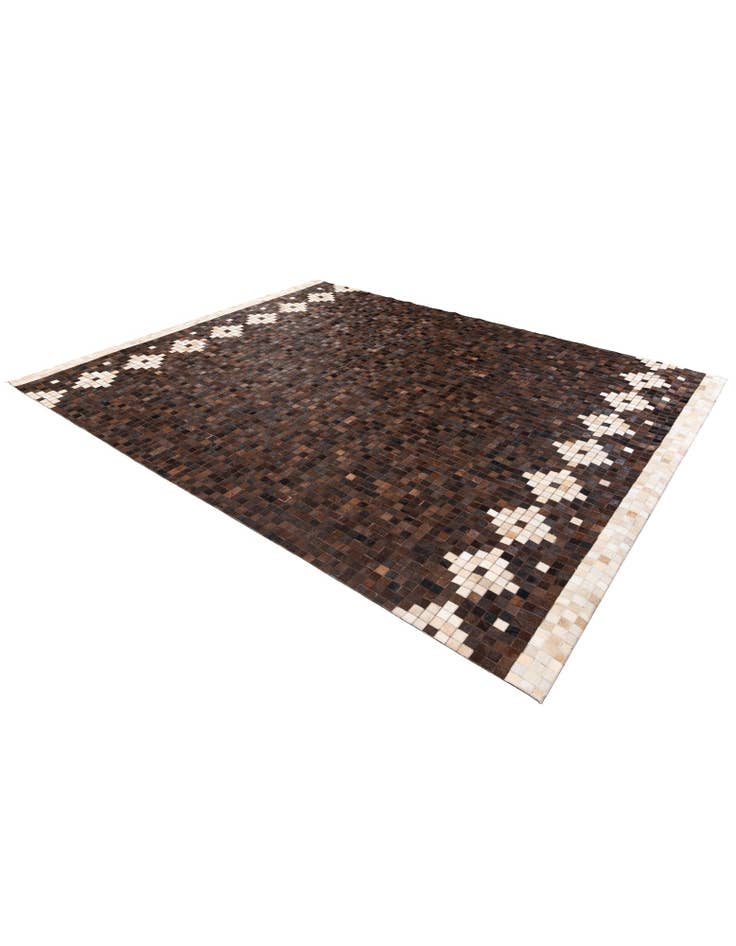 Detail image of 8' 1 x 9' 11 Cowhide Stocks Rug