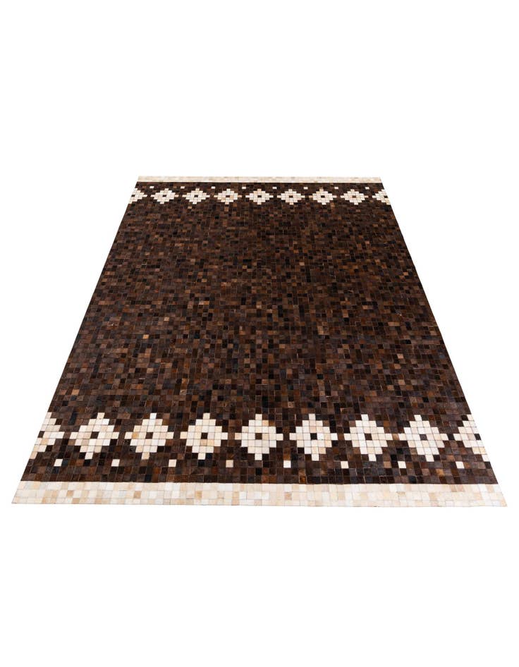 Detail image of 8' 1 x 9' 11 Cowhide Stocks Rug