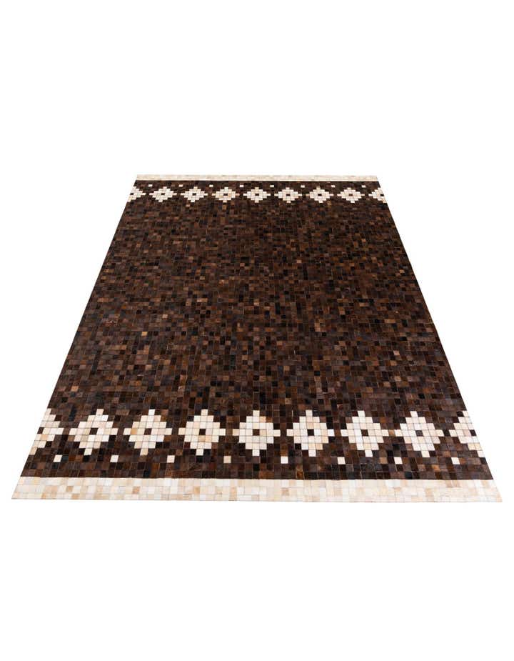8' 1 x 9' 11 Cowhide Stocks Rug