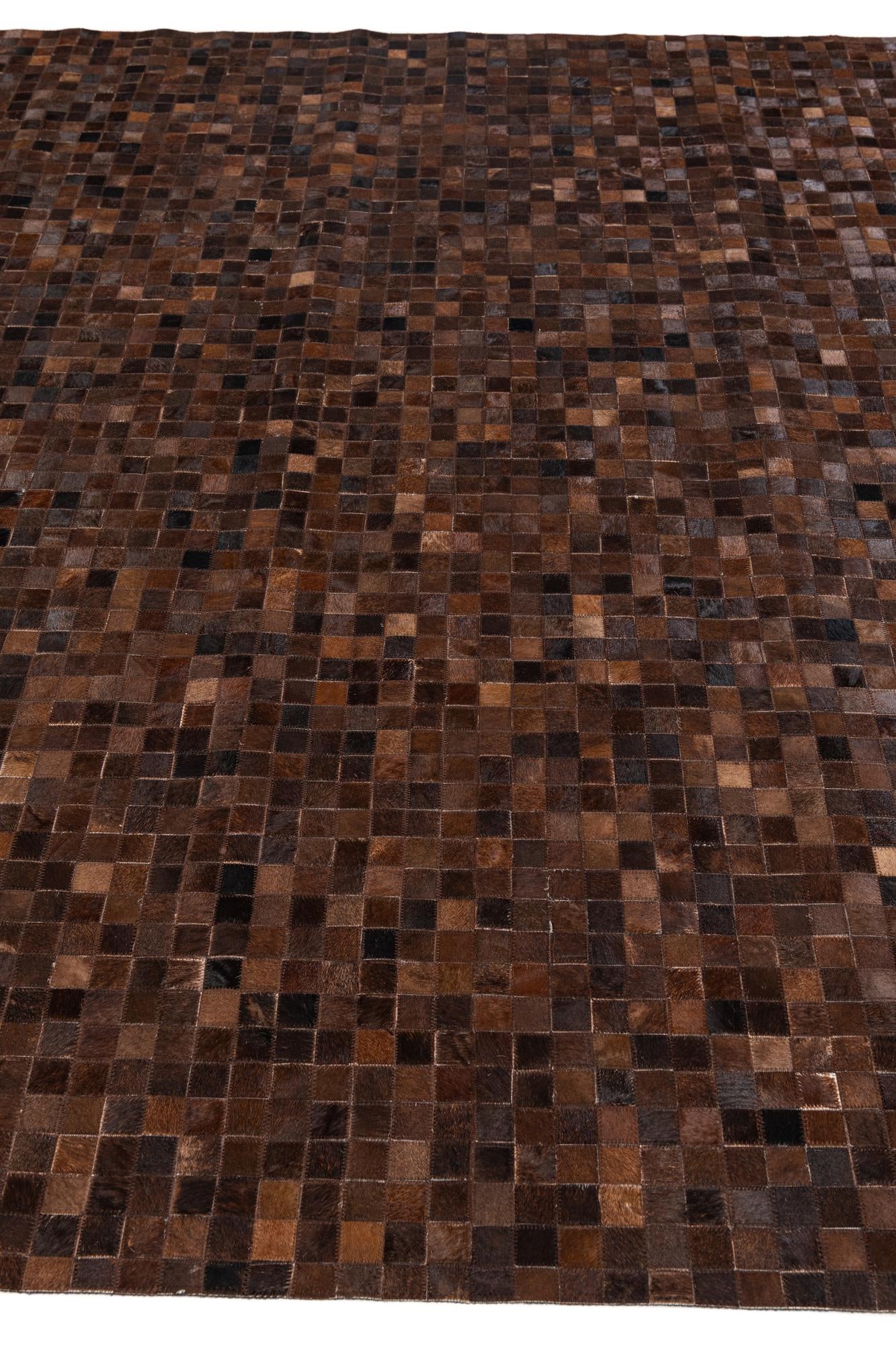 8' 1 x 9' 11 Cowhide Stocks Rug