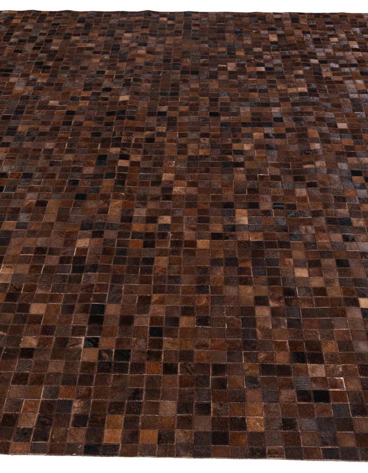 Detail image of 8' 1 x 9' 11 Cowhide Stocks Rug