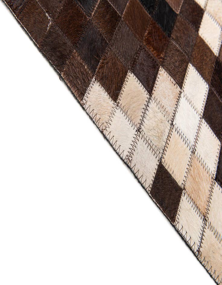 Detail image of 8' 1 x 9' 11 Cowhide Stocks Rug