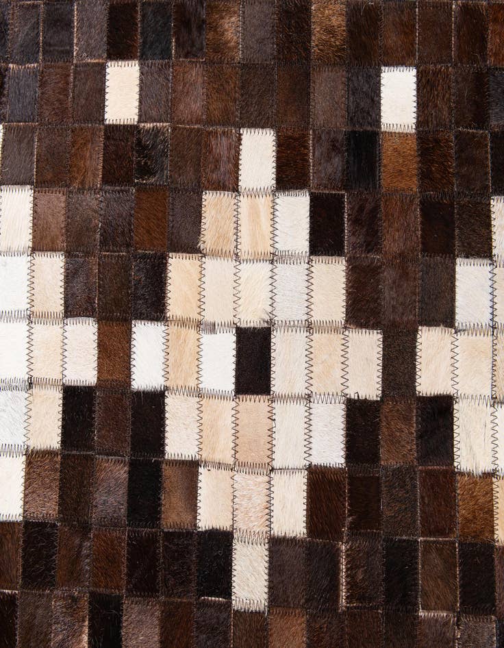 Detail image of 8' 1 x 9' 11 Cowhide Stocks Rug
