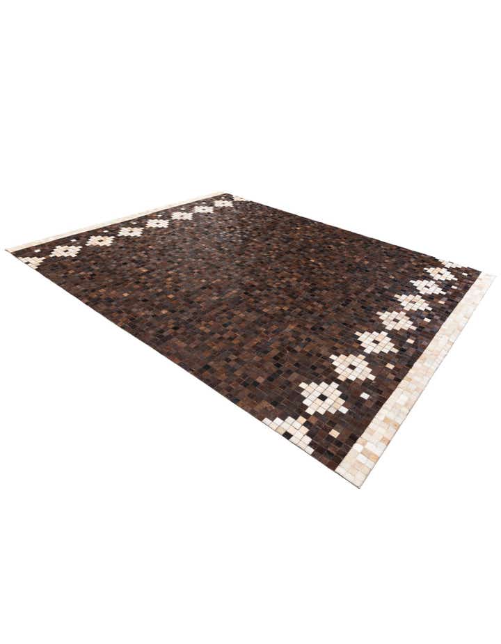 8' 1 x 10' Cowhide Stocks Rug