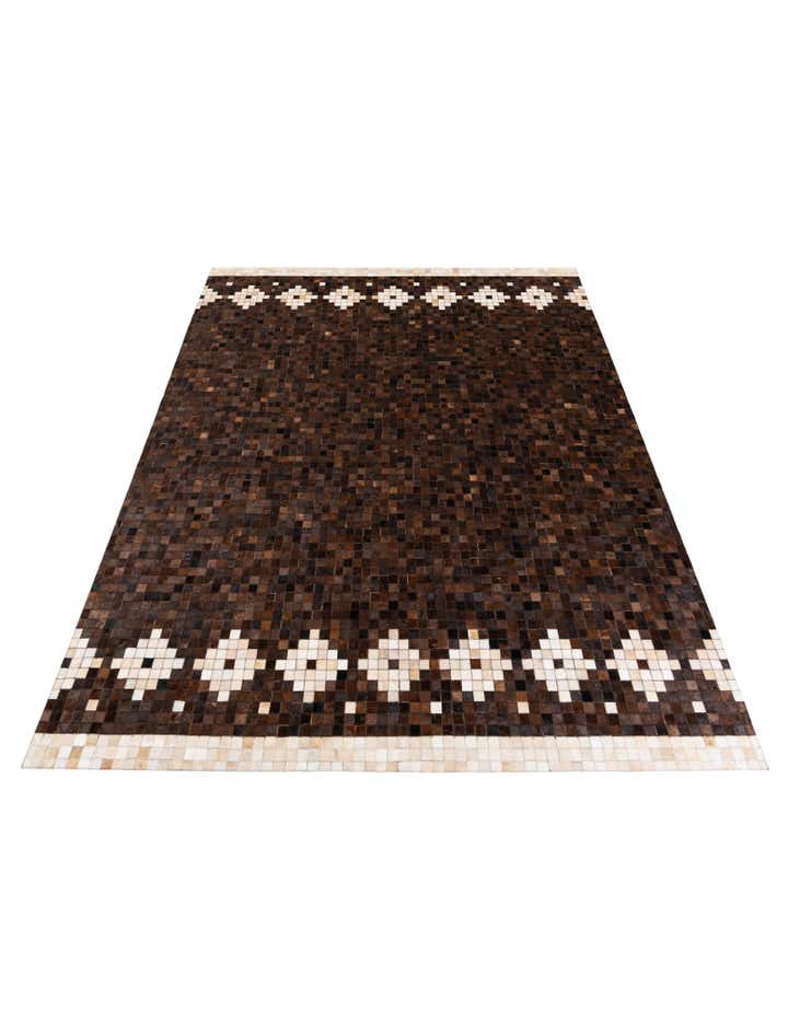 8' 1 x 10' Cowhide Stocks Rug