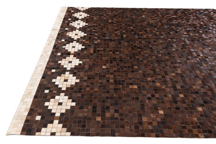 Detail image of 8' 1 x 10' Cowhide Stocks Rug