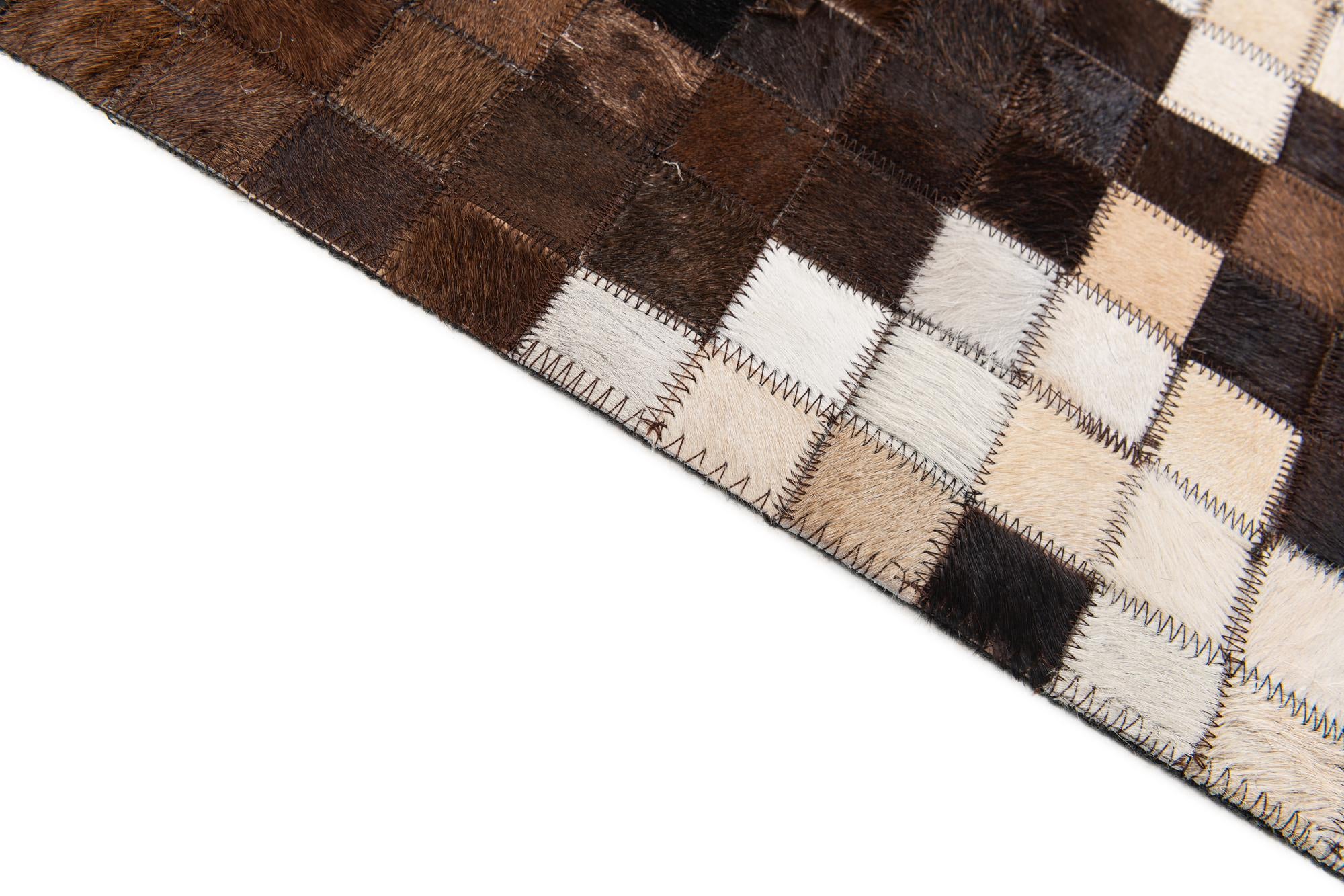8' 1 x 10' Cowhide Stocks Rug