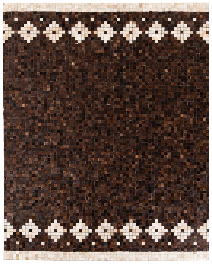 Detail image of 8' 1 x 10' Cowhide Stocks Rug
