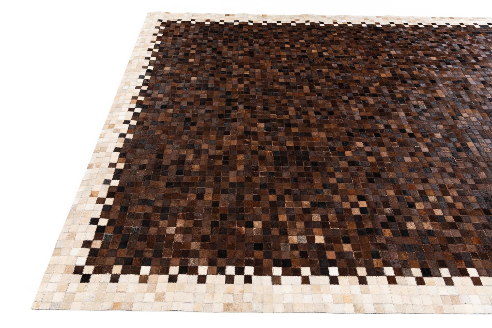 8' 1 x 9' 10 Cowhide Stocks Rug