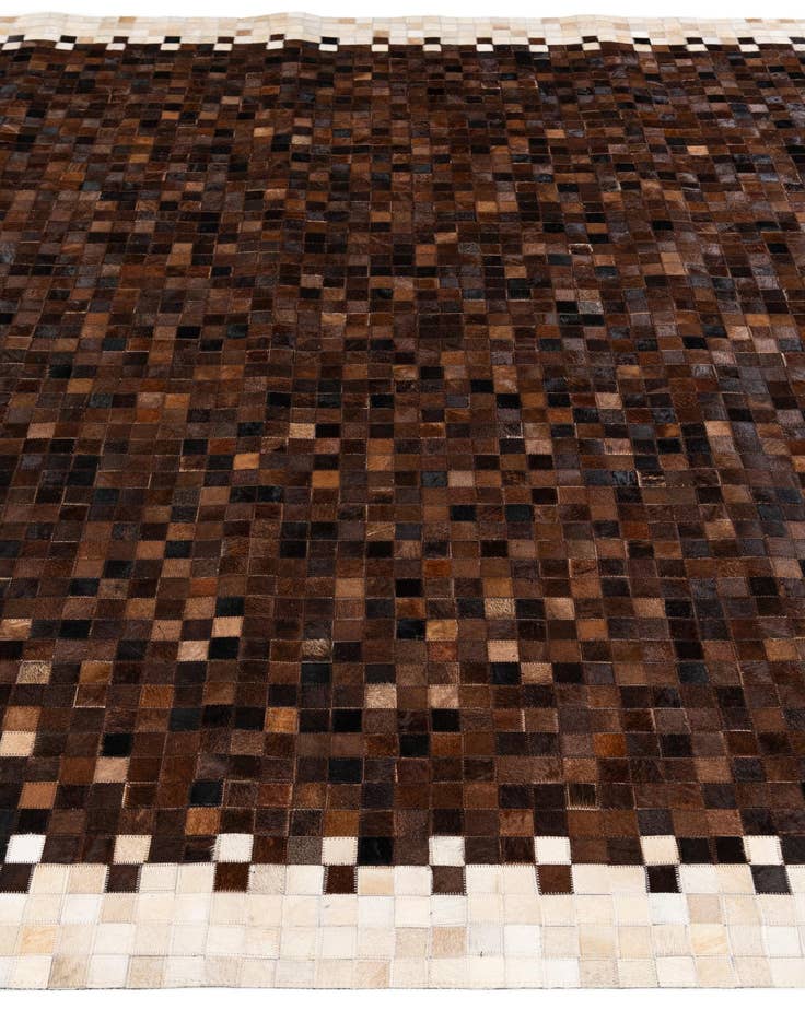 Detail image of 8' 1 x 9' 10 Cowhide Stocks Rug