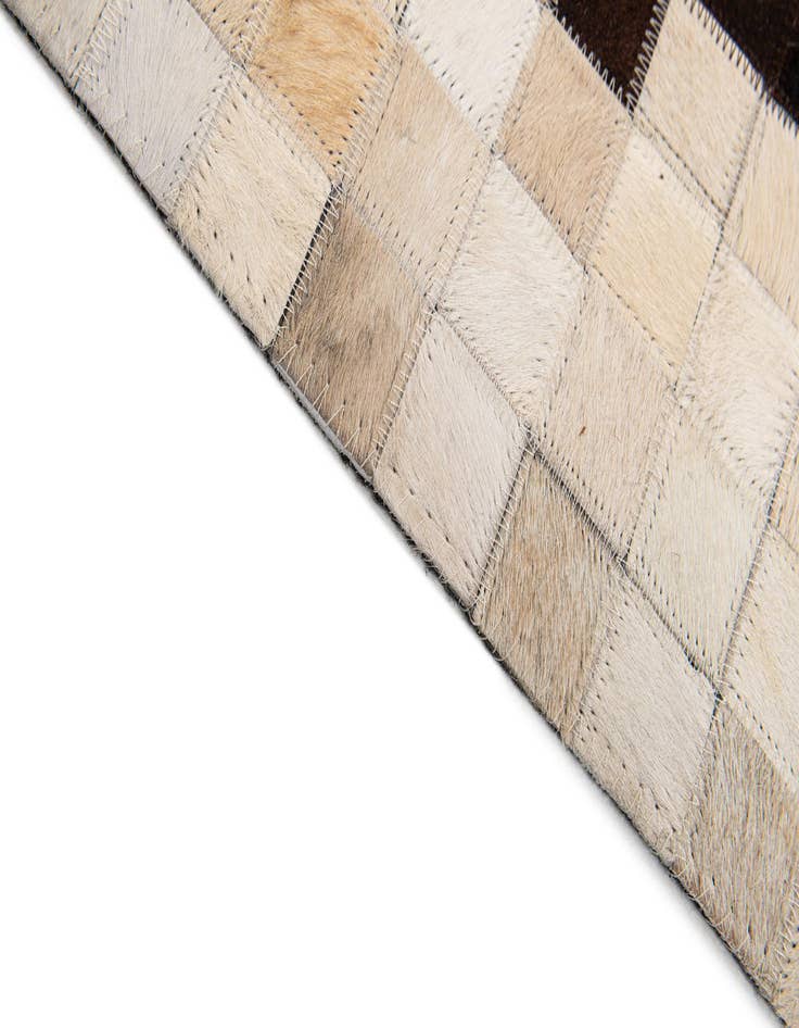 Detail image of 8' 1 x 9' 10 Cowhide Stocks Rug