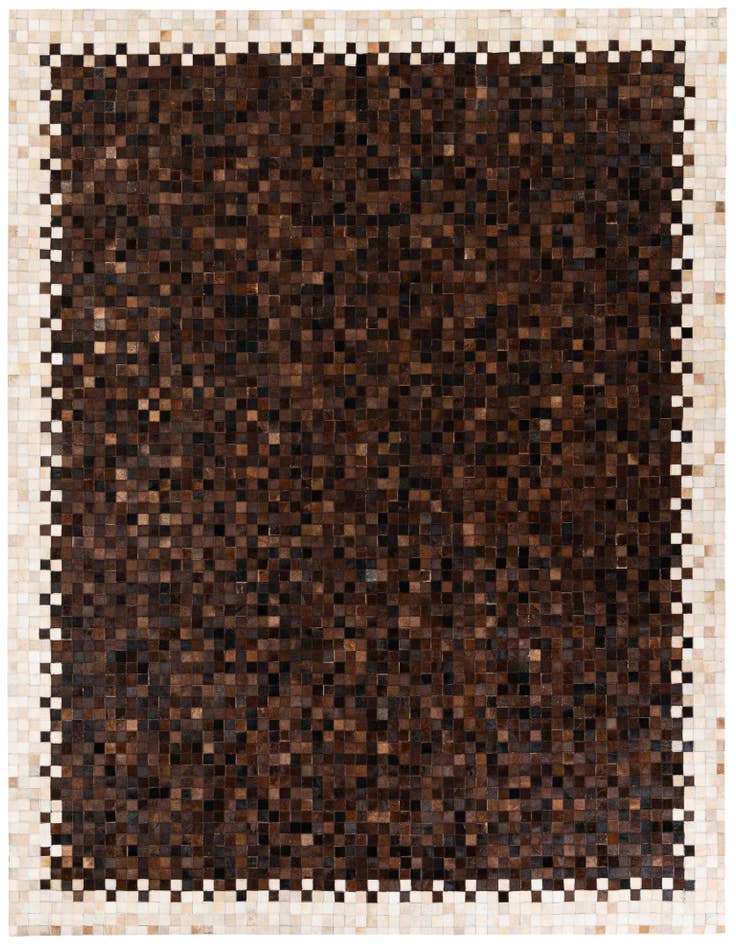 Detail image of 8' 1 x 9' 10 Cowhide Stocks Rug