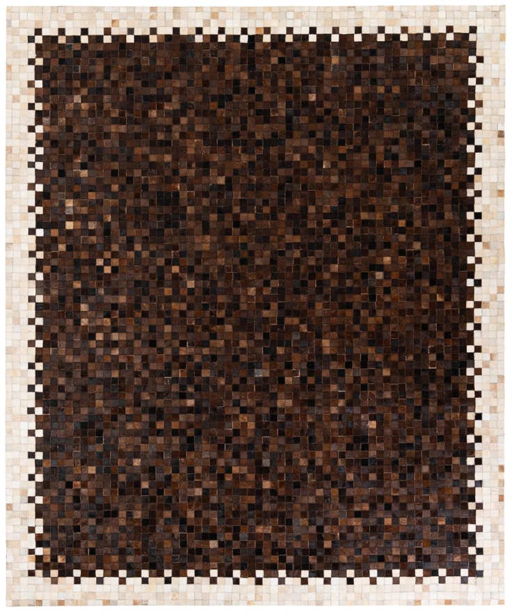 Detail image of 8' 1 x 9' 10 Cowhide Stocks Rug