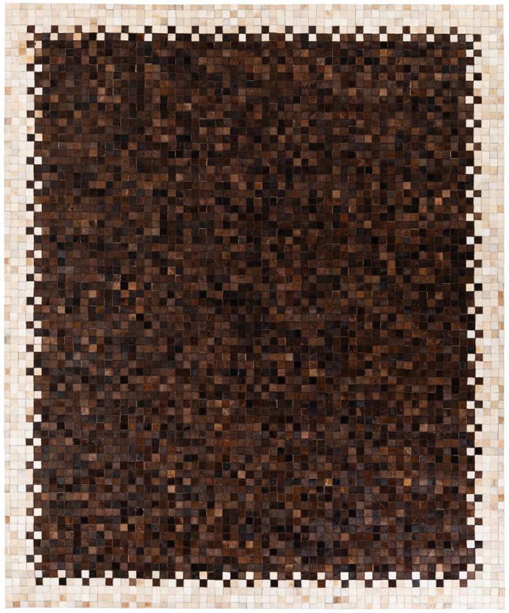 Detail image of 8' 2 x 9' 10 Cowhide Stocks Rug