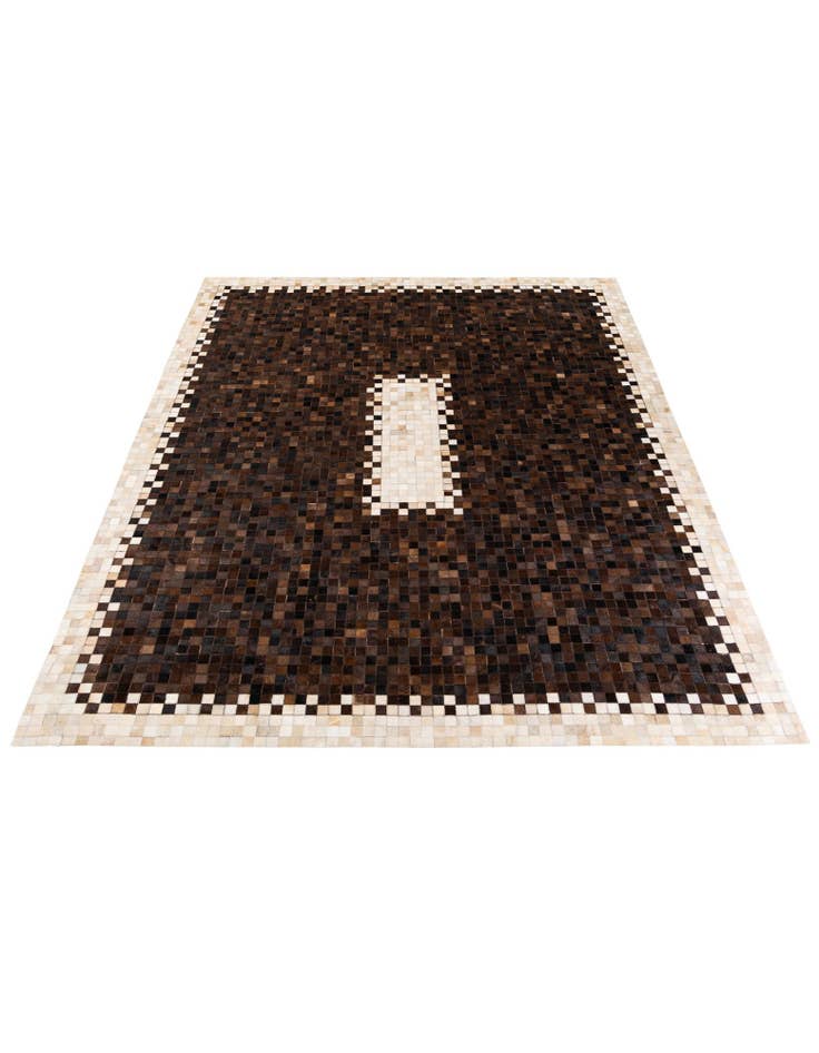 Detail image of 8' x 9' 10 Cowhide Stocks Rug