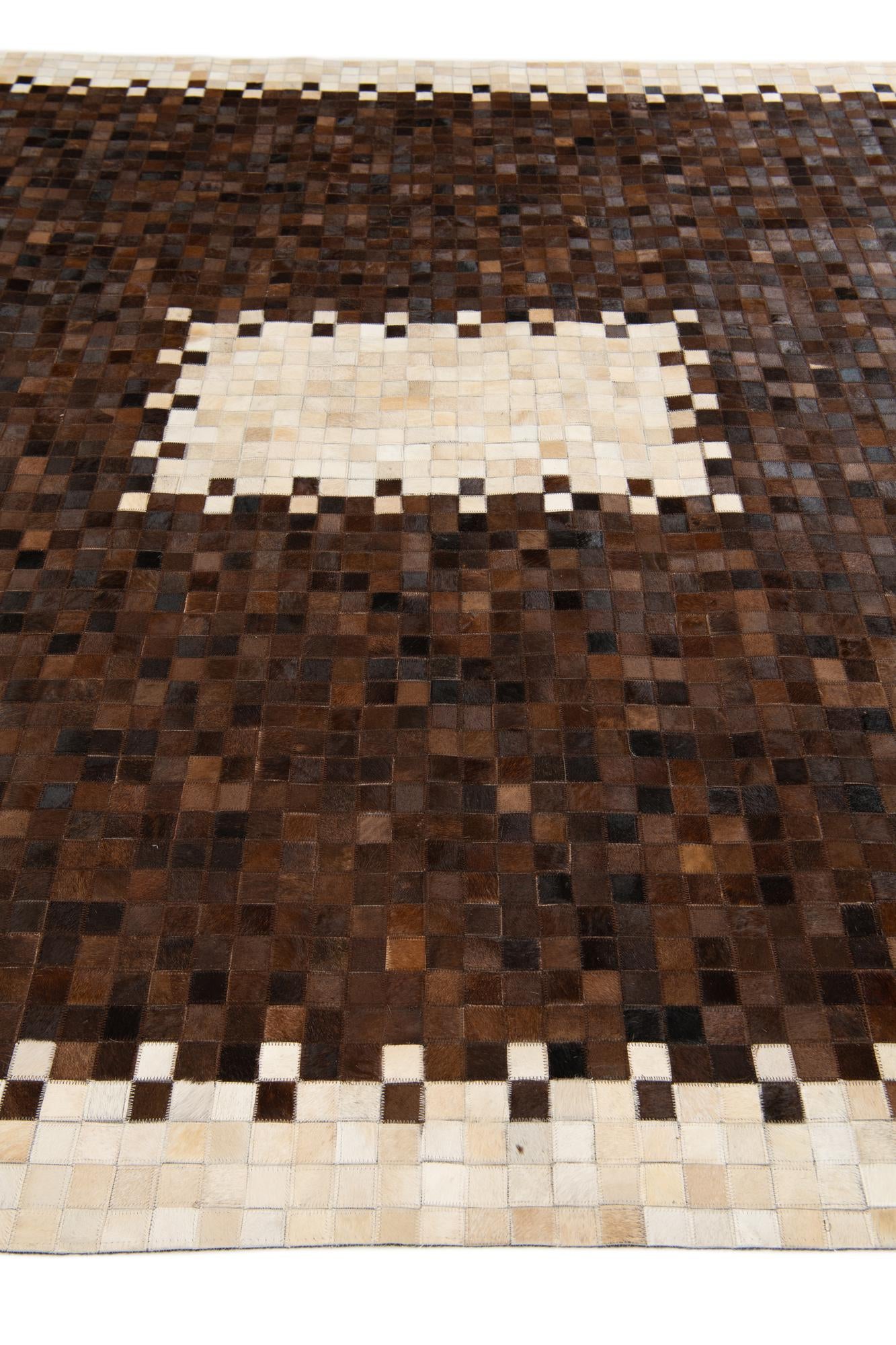 8' x 9' 10 Cowhide Stocks Rug