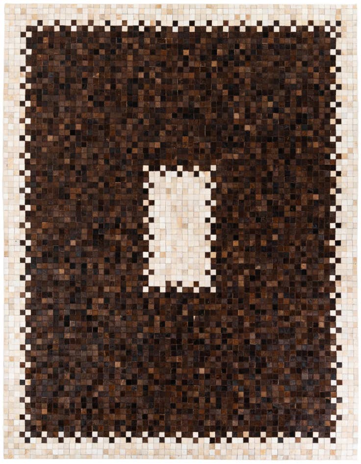 Detail image of 8' x 9' 10 Cowhide Stocks Rug