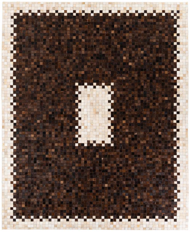 Detail image of 8' x 9' 10 Cowhide Stocks Rug