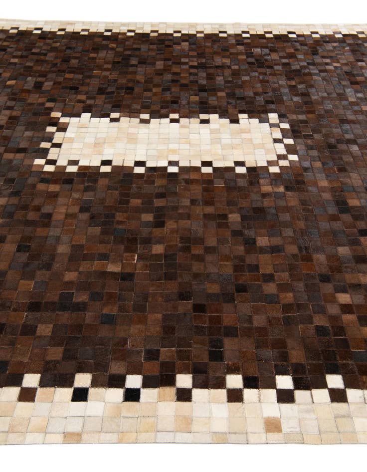 Detail image of 8' 2 x 9' 11 Cowhide Stocks Rug