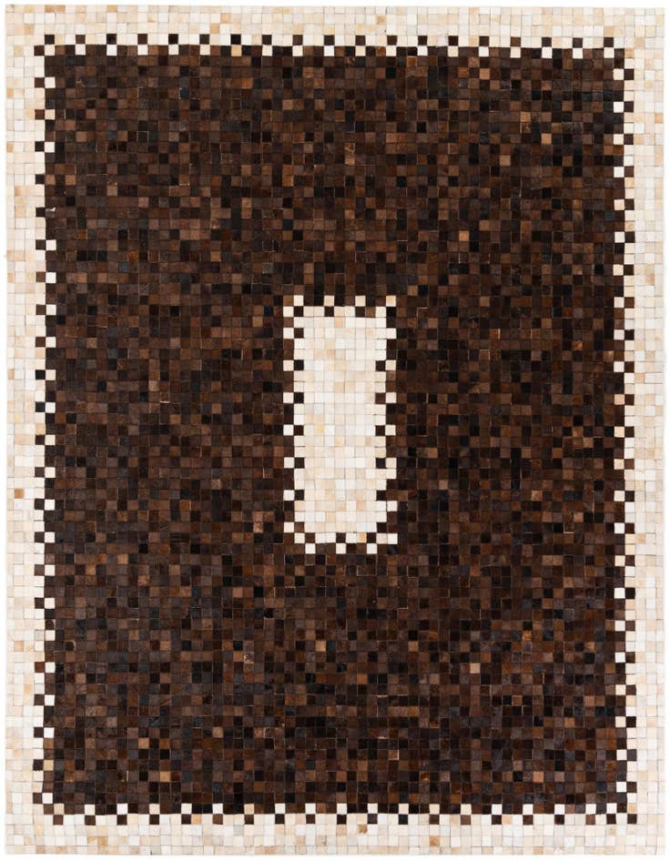 Detail image of 8' 2 x 9' 11 Cowhide Stocks Rug