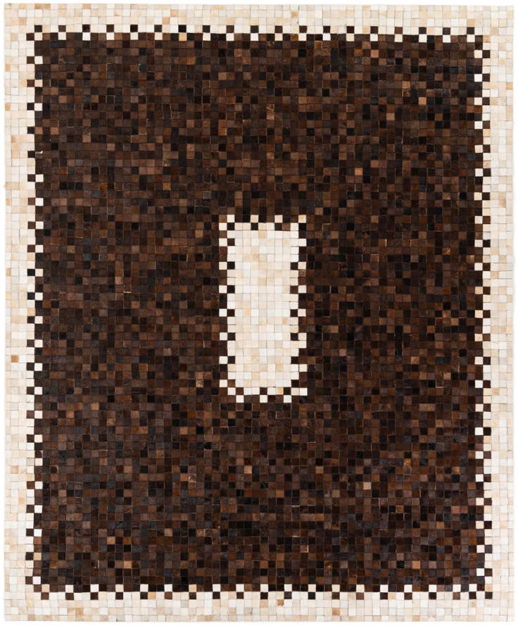 Detail image of 8' 2 x 9' 11 Cowhide Stocks Rug