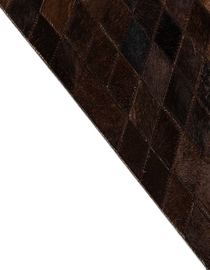 Detail image of 5' 11 x 9' Cowhide Stocks Rug