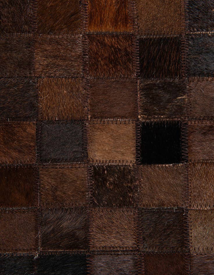 Detail image of 5' 11 x 9' Cowhide Stocks Rug
