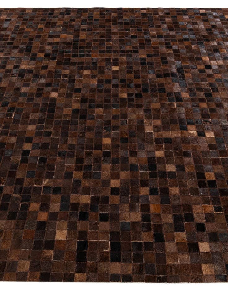 Detail image of 5' 11 x 9' Cowhide Stocks Rug