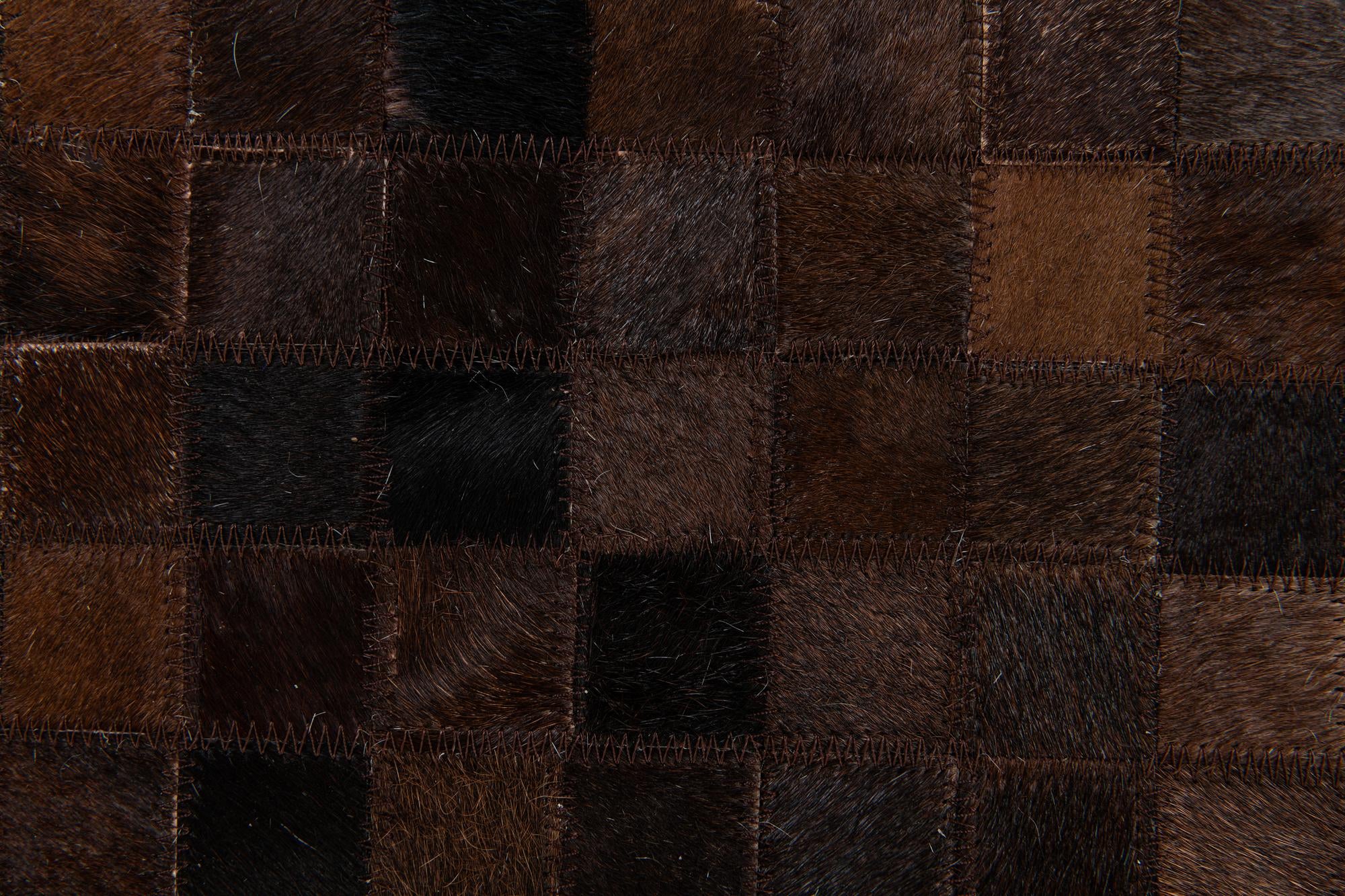 5' 11 x 9' Cowhide Stocks Rug