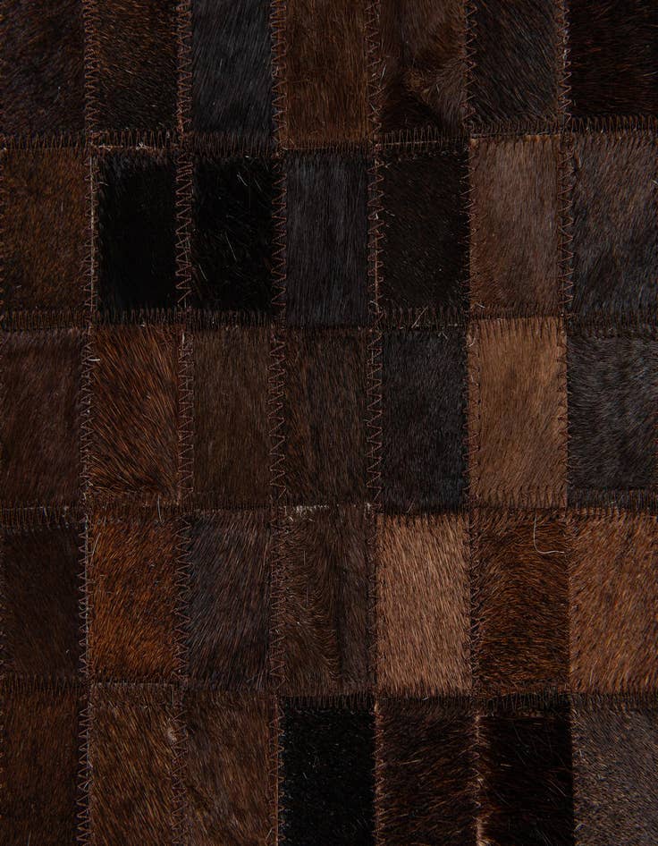 Detail image of 5' 11 x 8' 11 Cowhide Stocks Rug
