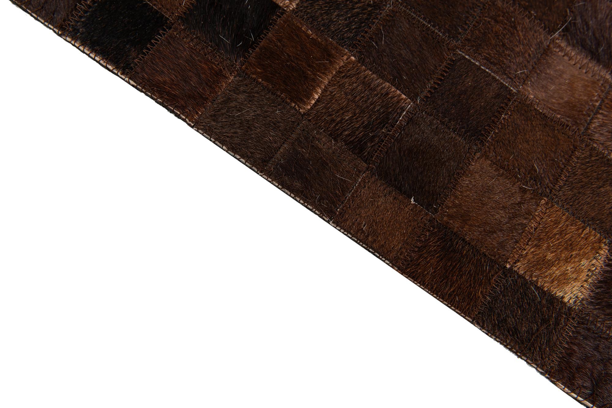 5' 11 x 8' 11 Cowhide Stocks Rug