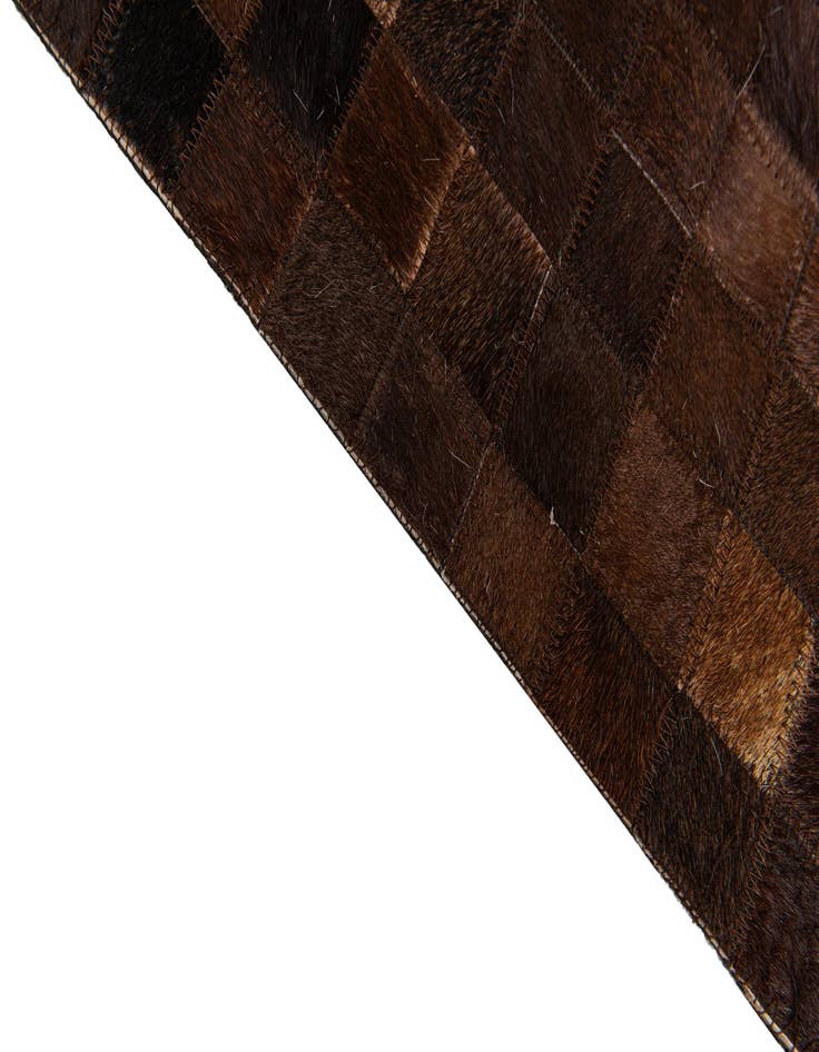 Detail image of 5' 11 x 8' 11 Cowhide Stocks Rug